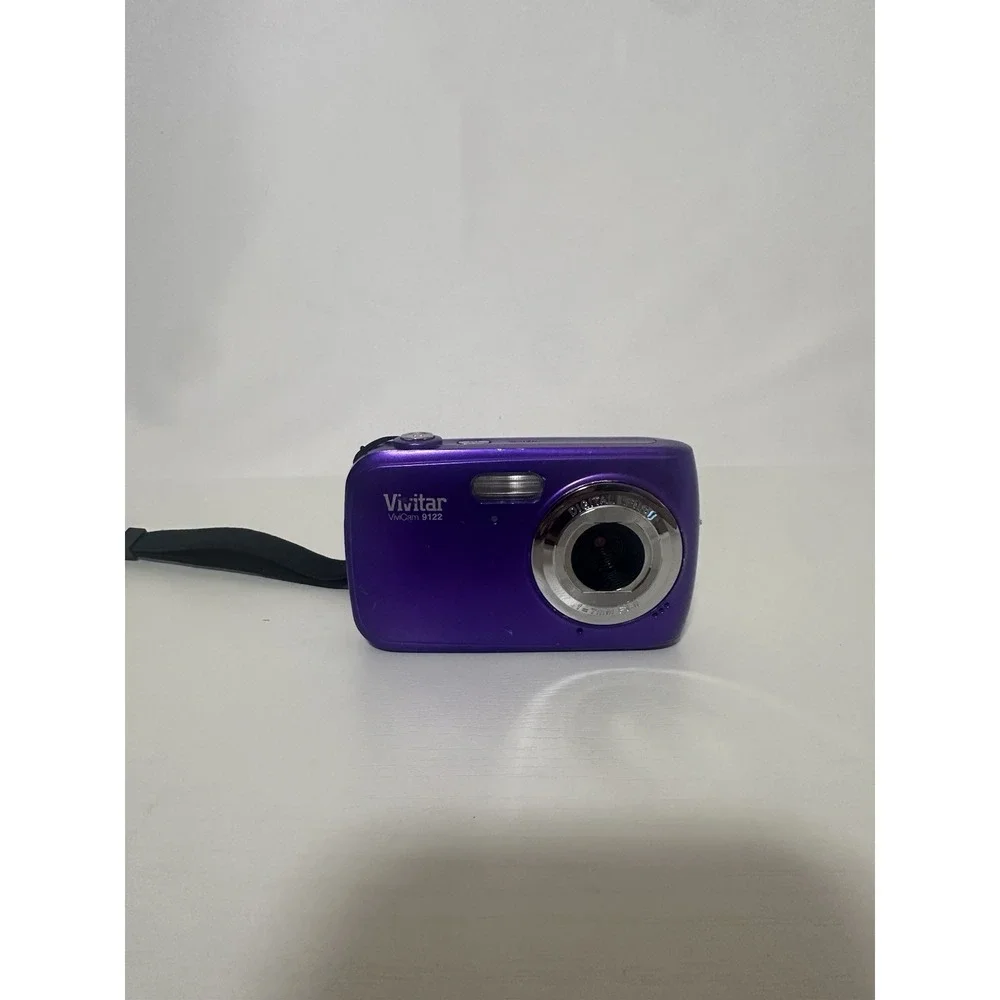 purple Vivitar ViviCam 9112 Digital Camera Untested